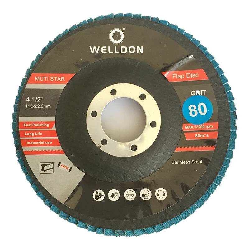 4 1/2 aluminum oxide flap wheel deburring abrasive polishing flap wheel sanding discs for metal stainless steel wood polishing