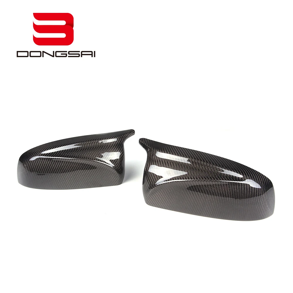 Carbon Fiber Side Door Rear View M Look Wing Mirror Covers Caps for BMW X5 E70 X6 E71 2007+