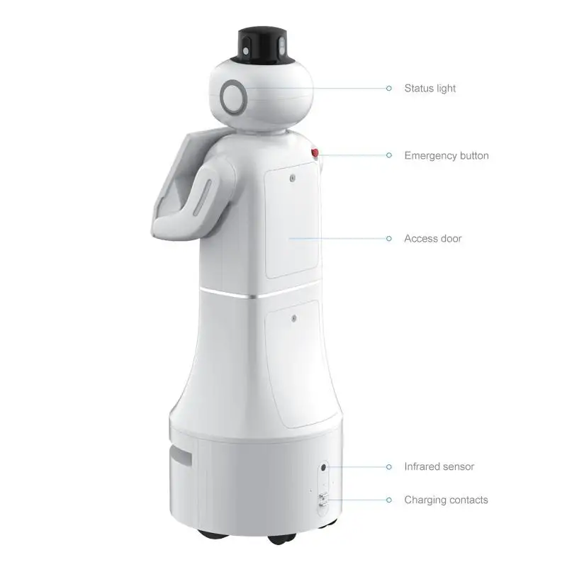 Индивидуальный Q & A ИНТЕЛЛЕКТУАЛЬНЫЙ приветственный сервер Cameriere Robots Serveur Restaurant Intelligent Robot