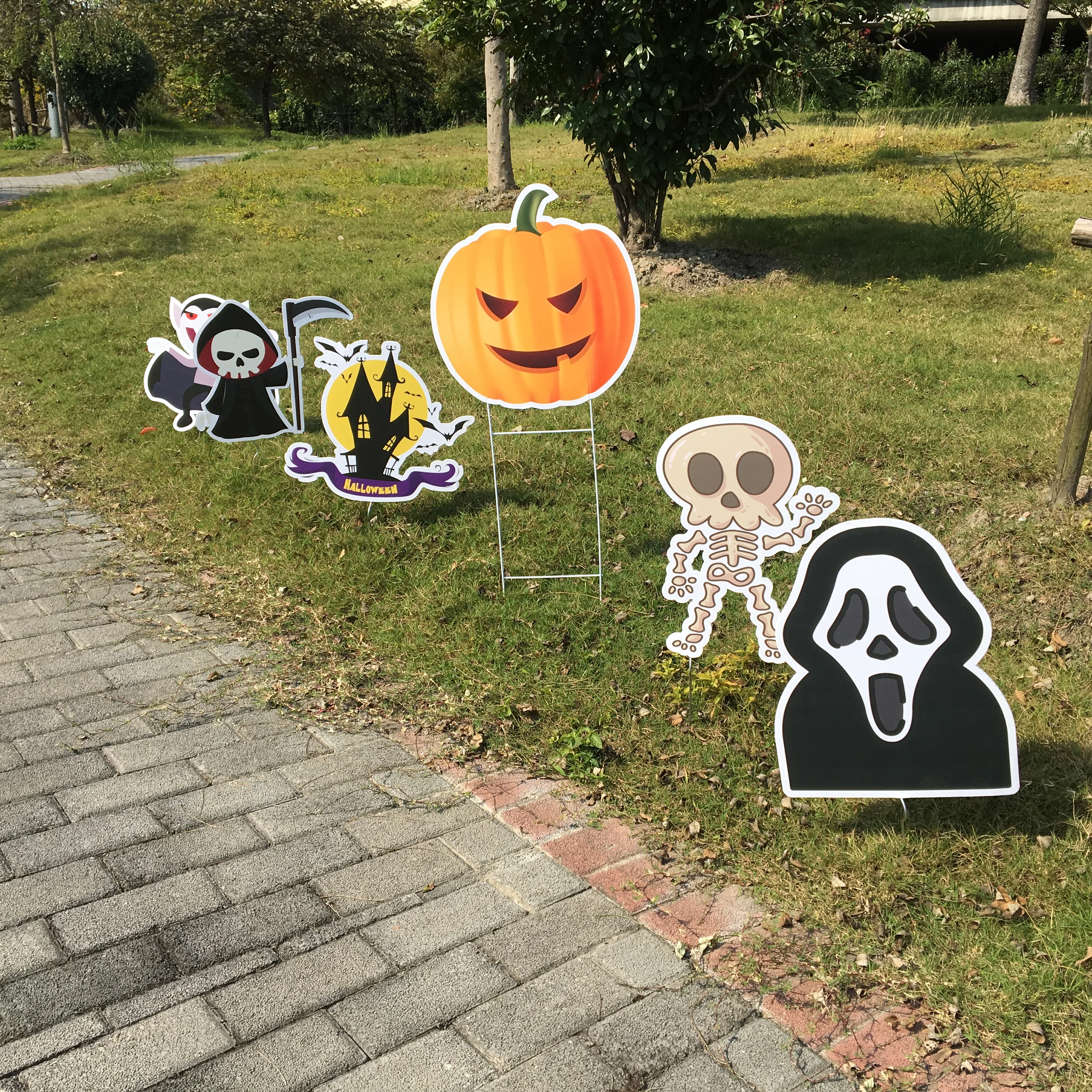 Custom Printed Wholesale Yard Signs Board Billboard Advertising Board corrugated board for halloween