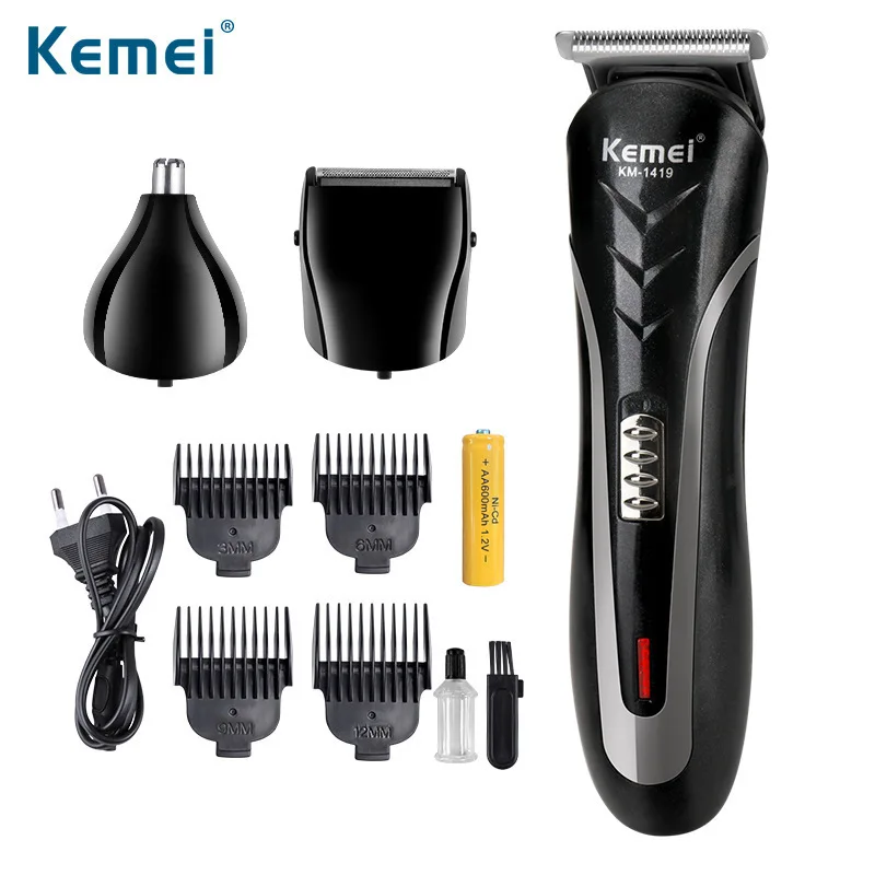 Kemei 3 in 1 Best Quality Hair Clipper Nose Trimmer Mans Shaver KM 1419 Wholesale