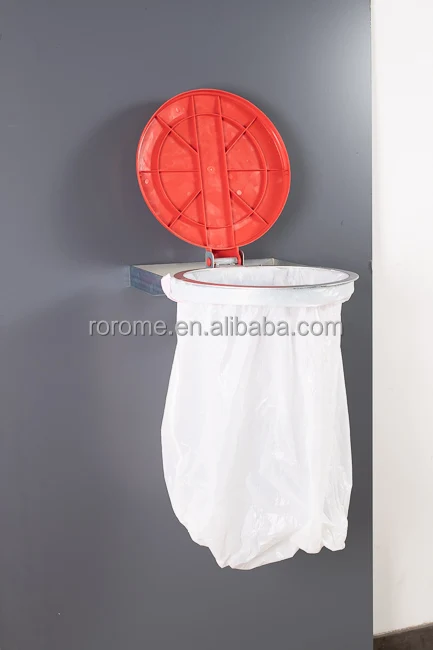 Wall Mounted Waste Bag Holder Galvanized Steel China Factory