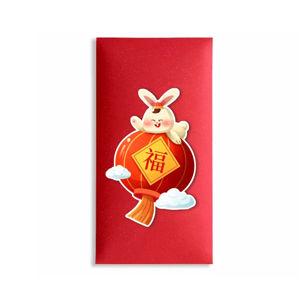 Custom Red Packet Envelope Embossing Lucky Money Envelope For Chinese New Year