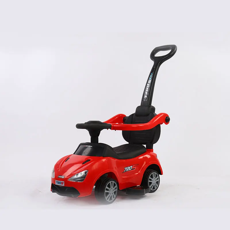 China Factory Wholesale Kids gift Push Car Plastic Ride On Baby Toy Car Foot to Floor Baby Swing Car wih Handle