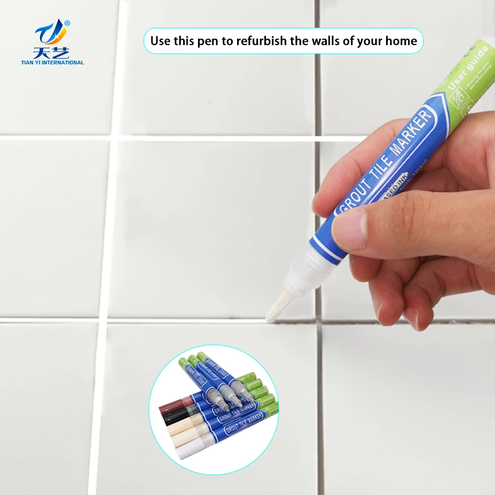Tile Grout Coating Marker Wall Floor Ceramic Tiles Gaps Professional Repair Pen