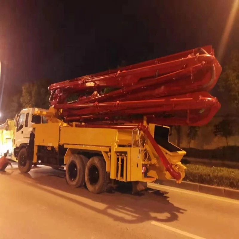 37meters used putzmeister concrete pump mounted on izusu truck for sale
