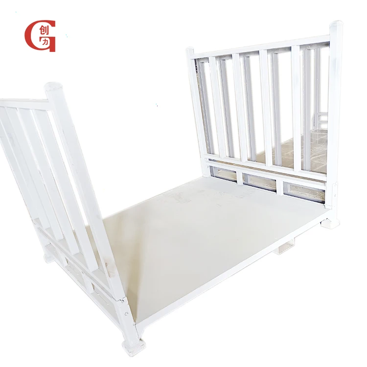 Warehouse heavy pallet stacking folding racks fabric stack racks