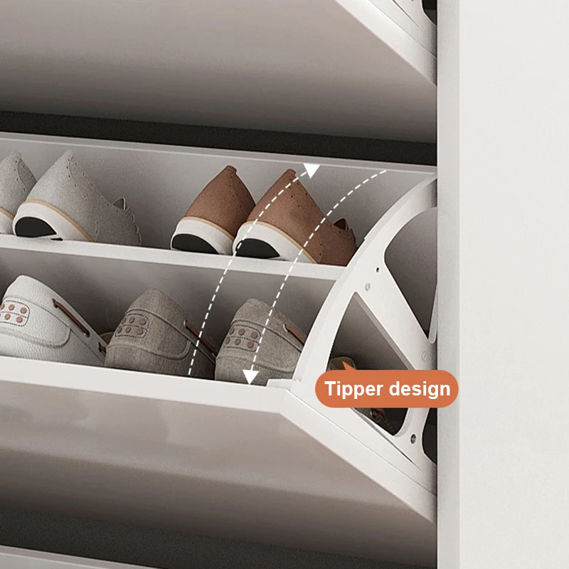 WIREKING Американский современный ультратонкий деревянный поворотный шкаф для обуви деревянная мебель