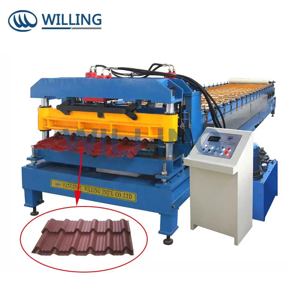New Steel Tile Roll Forming Machinery for Roof Essential Components Included for Building Material Industries