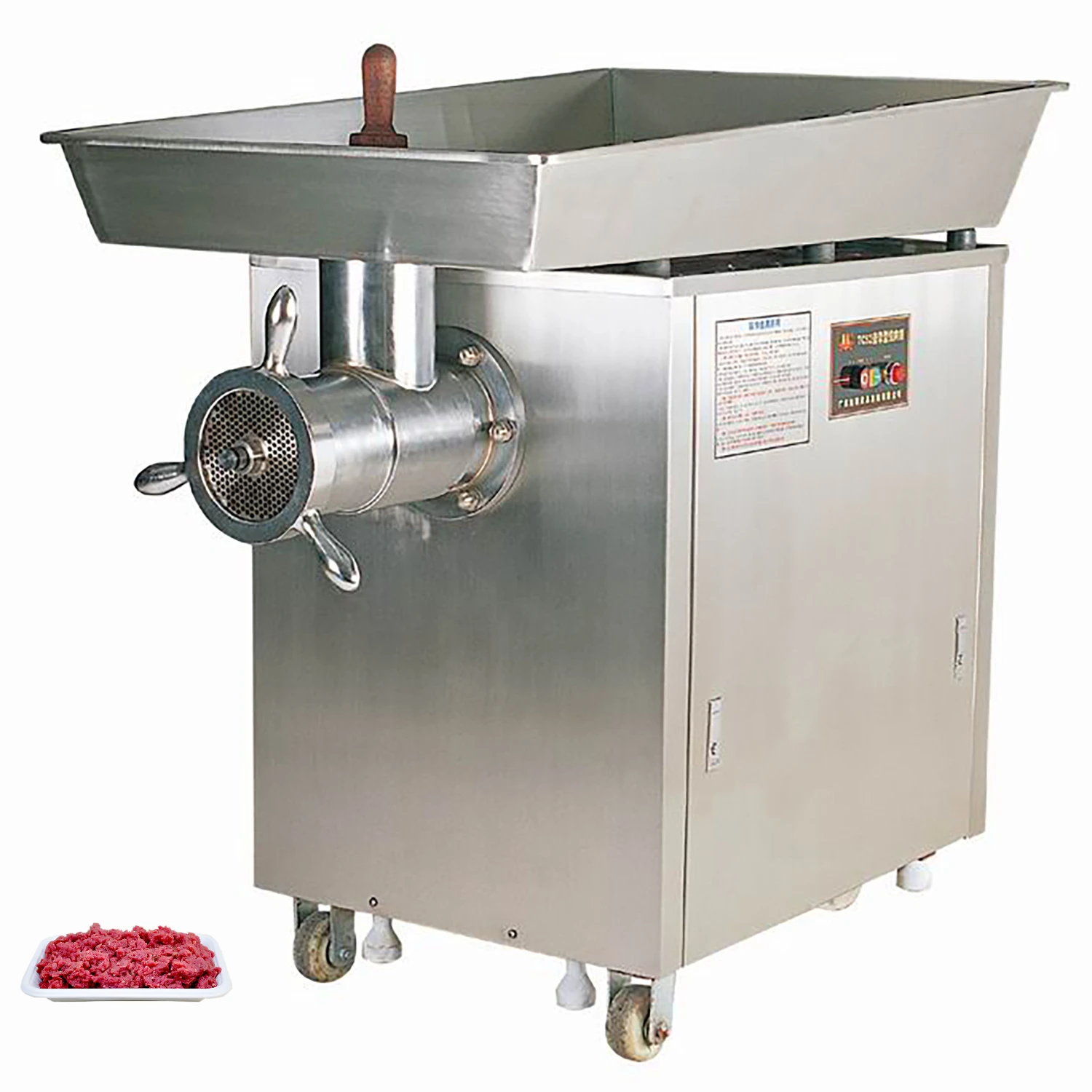 Электрическая мясорубка для коммерческого использования прочная Мясорубка из нержавеющей стали электрическая бизнеса