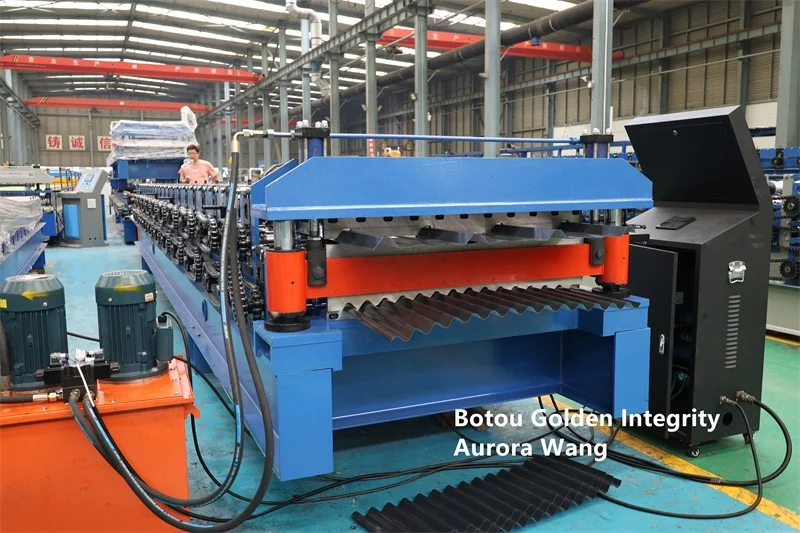 Metal Steel Sheets Roofing Machine Tile Making Machine Corrugated and Trapezoid Roofing Tile Roll Forming Machine Double Layers