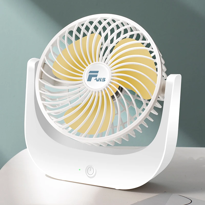 YLT F5  Mini Table fan  USB Rechargeable  3 Speeds Portable Oscillating Fan  Mute Fan for Outdoor Office Bedroom