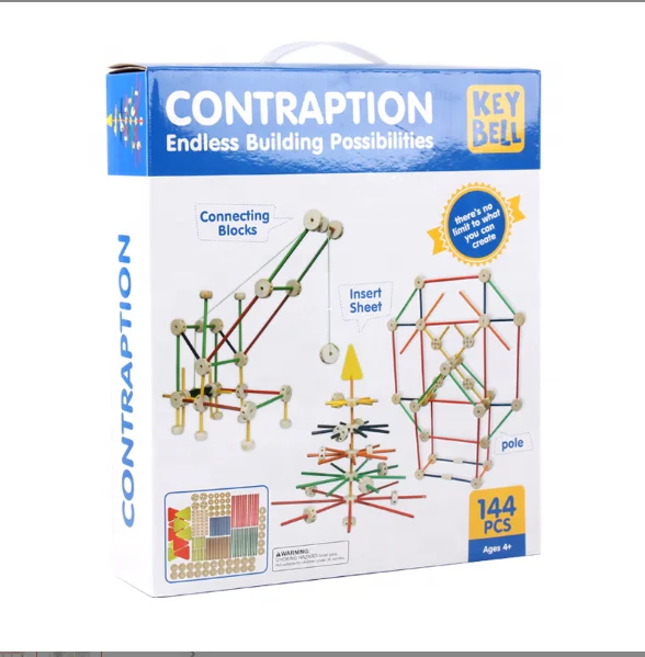 Wooden diy fight insert disassembly building blocks set kids smart educational set big balance contraption block game toys