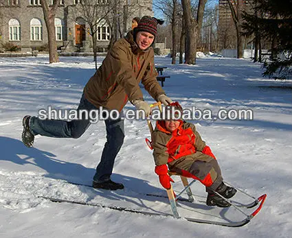 2024 Winter Dog Mushing Snow Sled for Kids Adults