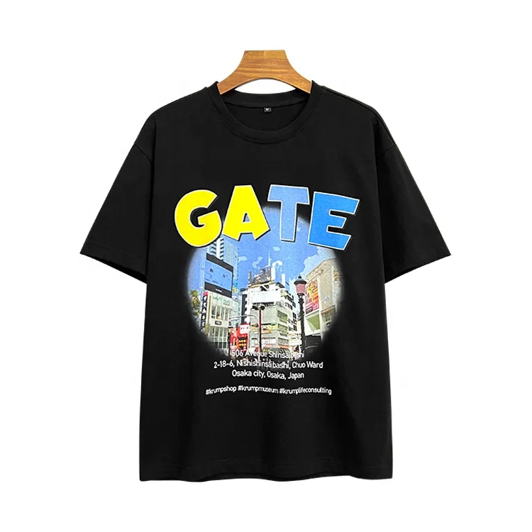 Wholesale Custom High Quality T-shirt Dtg Printing Plus Size Tee Cotton Plain T Shirts Manufacturer Oversized Tshirt