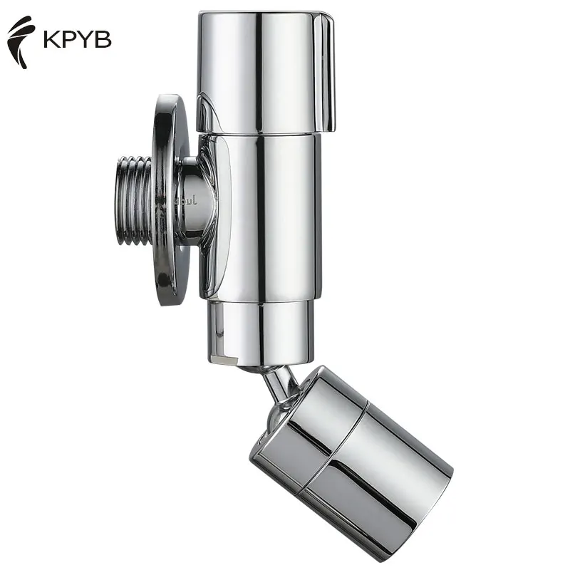 Mop pool faucet wall mounted all copper splash proof extended universal rotary balcony bathroom extra short universal small fauc