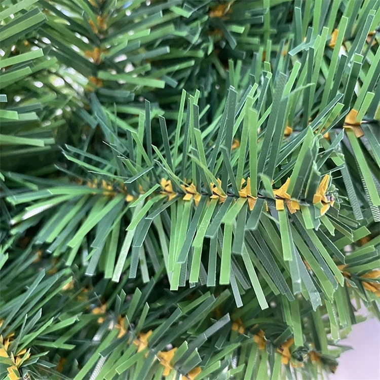 wholesale bulk hanging 12 inch 50cm 60cm green plain flat pvc plastic artificial christmas tree garlands wreaths for front door