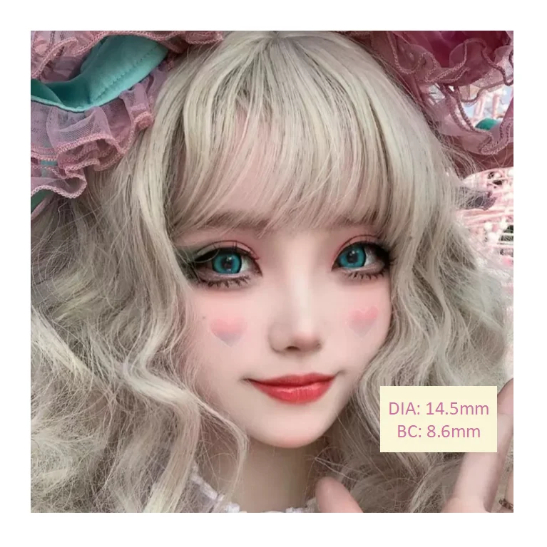 LUMINOUS 14.5mm Custom Wholesale Blue Green Lake Beauty Tone Barbie Doll Soft Color Contact Lenses