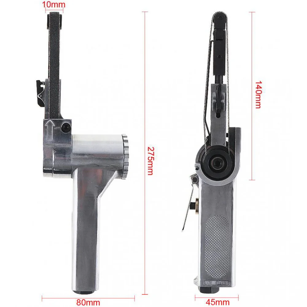 High Quality 20mm 520mm/10mm 330mm Air Belt Sander Sanding Buffing Vehicle Pneumatic Tool 3/8In