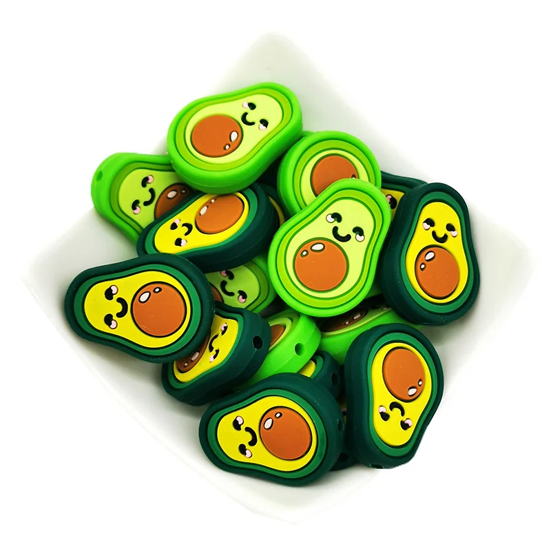 Oem/Odm Soft Bpa Free Focal Beads Silicone Characters Baby Silicon Beads For Pen Making