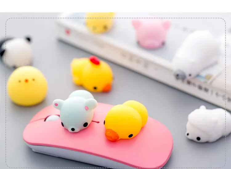 Милые детские развивающие игрушки, милые Заводские игрушки для снятия стресса, клейкие пластиковые животные, мягкие резиновые силиконовые сжимаемые игрушки Mochi