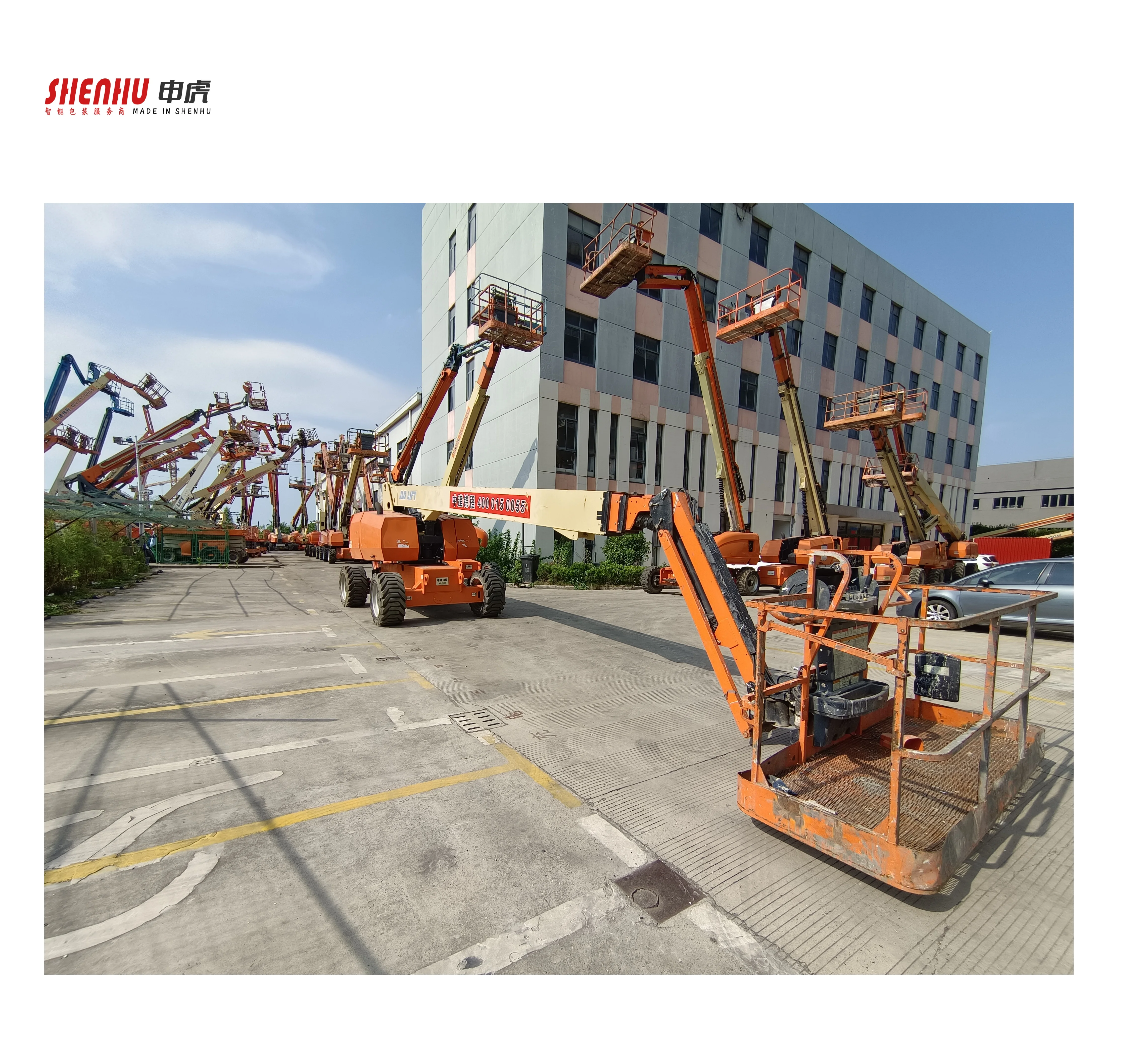 used JLG 20m 40m aerial work platform articulate lifting boom lift table operation platform for sale