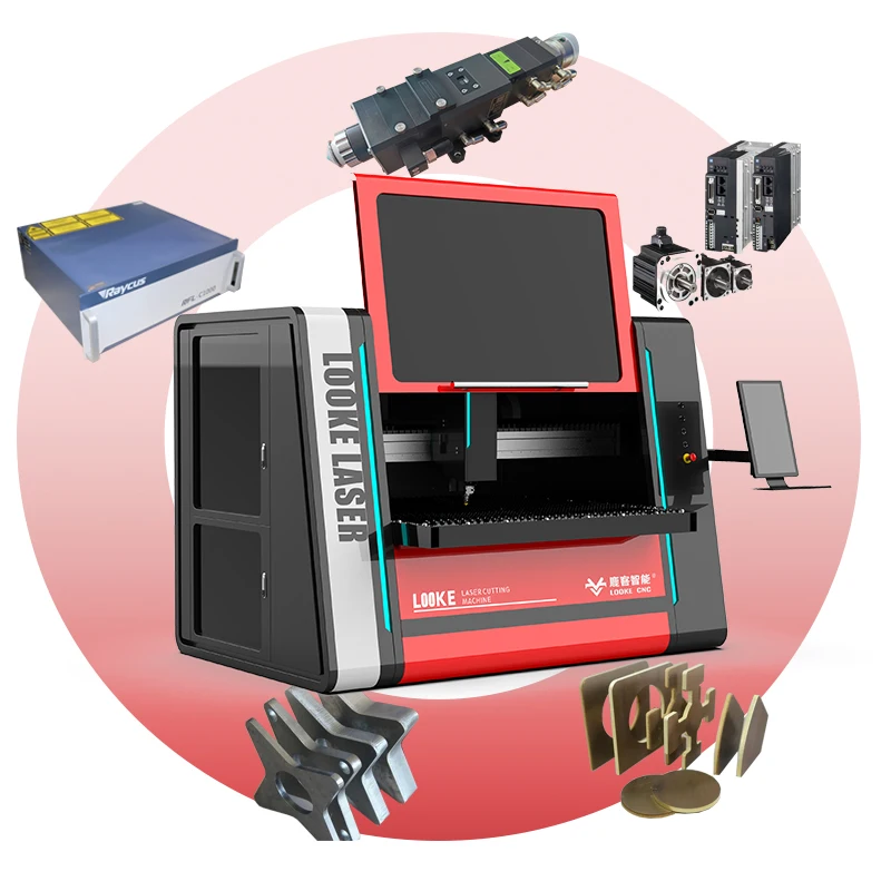 High Precision Machines 1390 1300*900mm Fiber Laser Cutting with Cover Inexpensive  low price for Metal Sheet