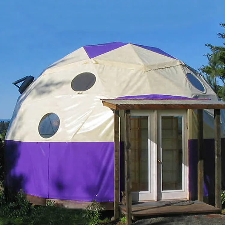 
White PVC Dome Home Geo Transparent Prefabricated House Igloo Camping Yurt Geodesic Dome Structures Event Tent 