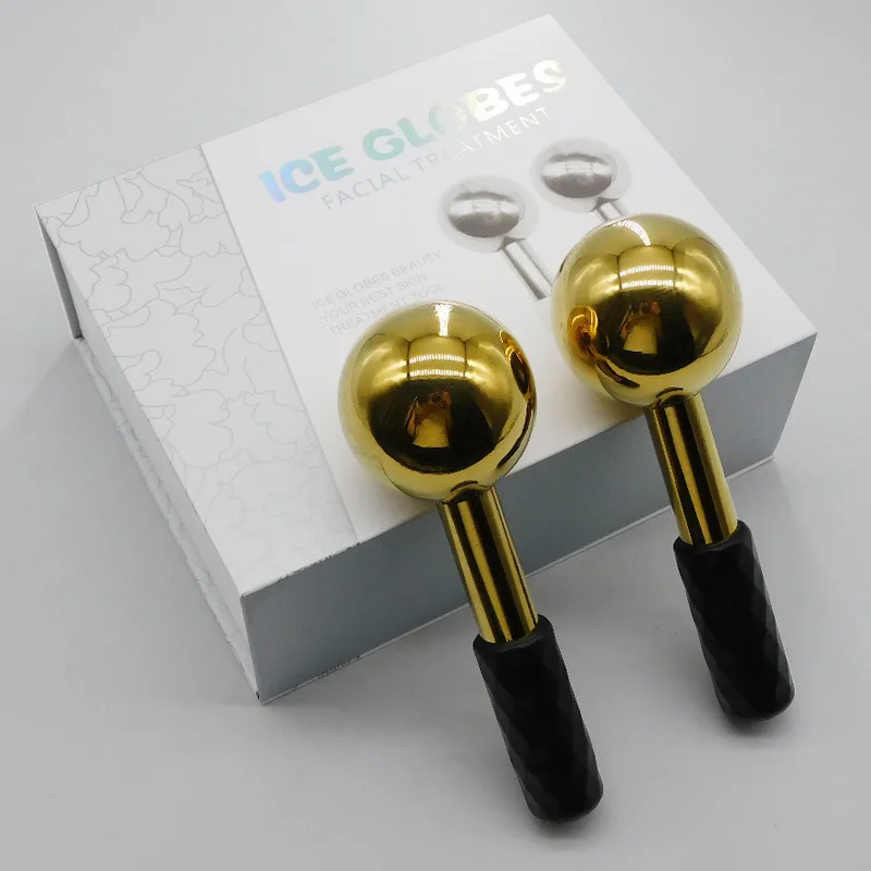 Ice Globes Facials Unbreakable Steel Cooling Roller Cryo Sticks for Face