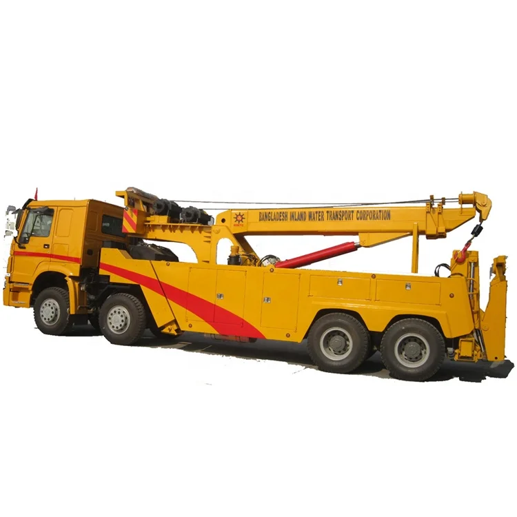  Тяжелый спасательный грузовик Howo эвакуатор тягач-тягач 4x6x4