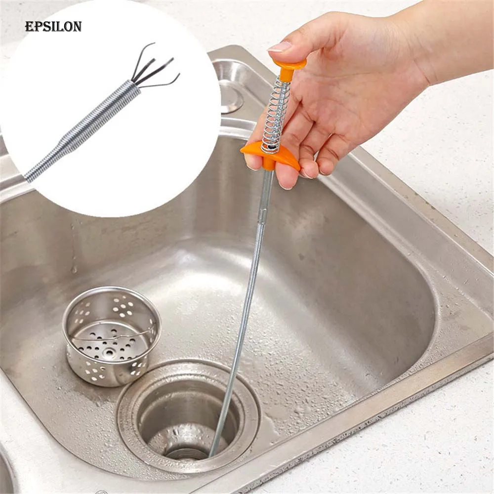 Epsilon Cleaning Tool Spring Pipe Dredging Drainage And Drainage Pipe Cleaning Rod Clogging Removal Tool Tool Home Kitchen Sink