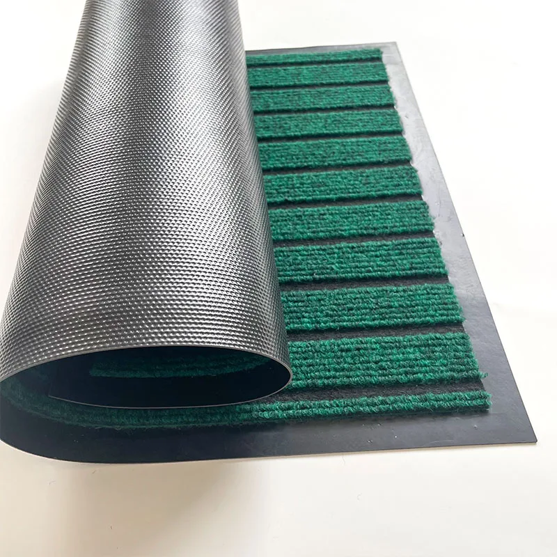 hot sale welcomed seven striped mat with TPR backing PVC backing widely used indoor outdoor mat carpet rolls