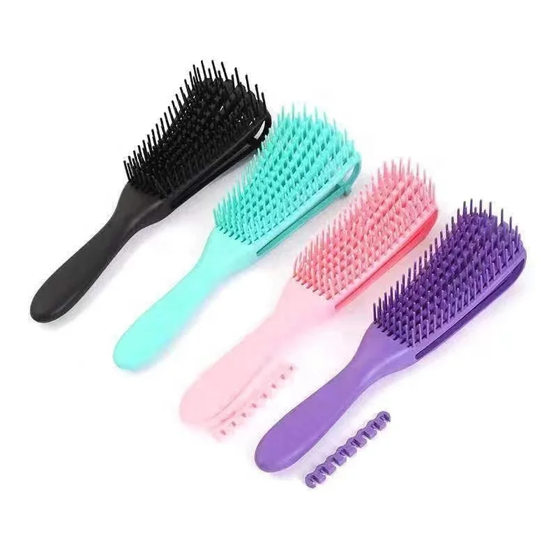 Multi-function hair massage comb straight ribs plastic comb Detangling hair combs Ready to Ship