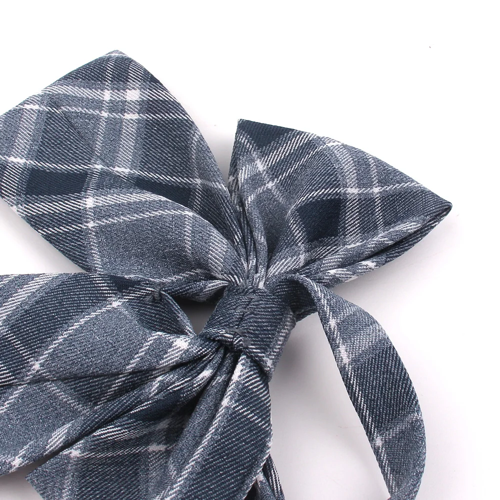 Wholesale School Uniform Collar Butterfly Bowknot Adult Bow Ties Girls Plaid Bowtie Casual Bow tie For Women