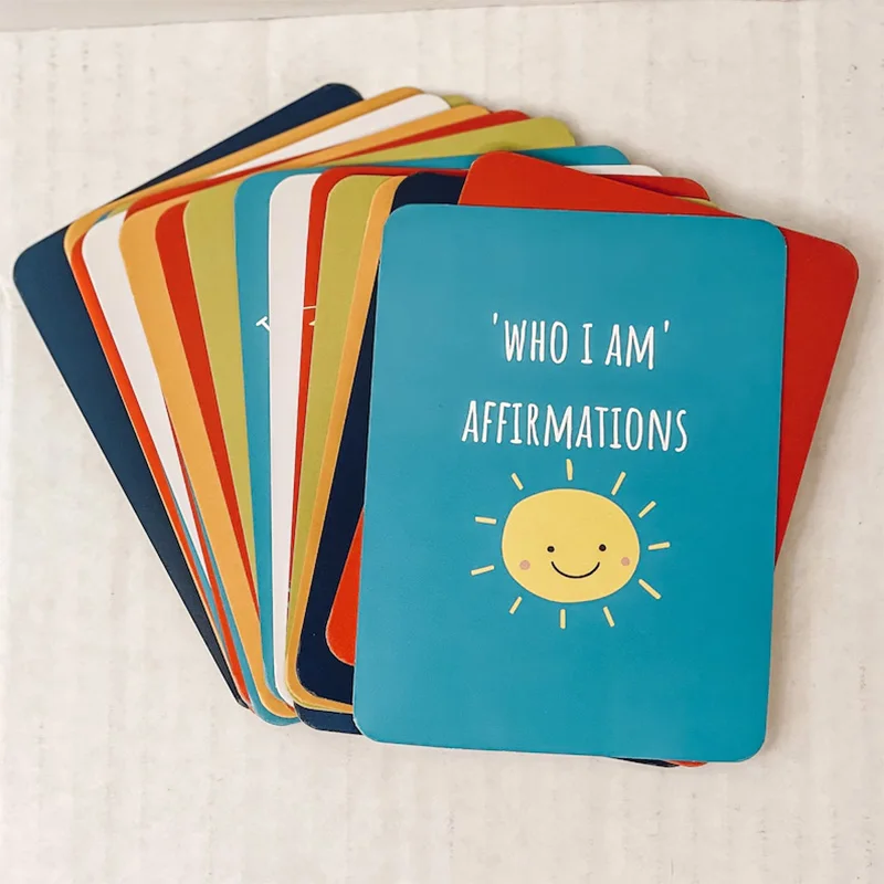 Children to practice meditation and affirm truths Kids Positive Health Positive Card Affirmation Cards Set