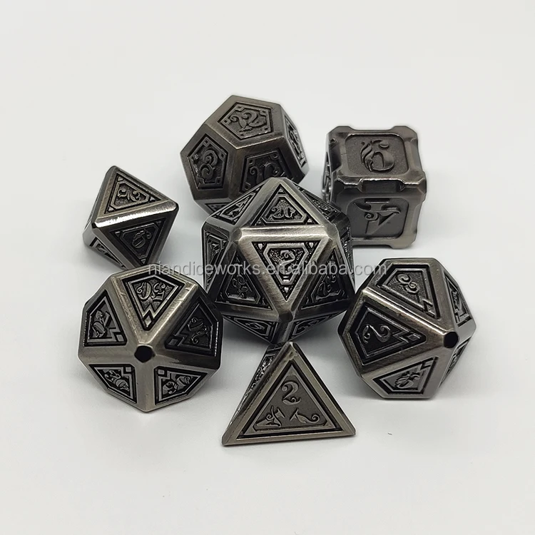 Dungeons and Dragons Board Game Dice Accessories custom made metal dice