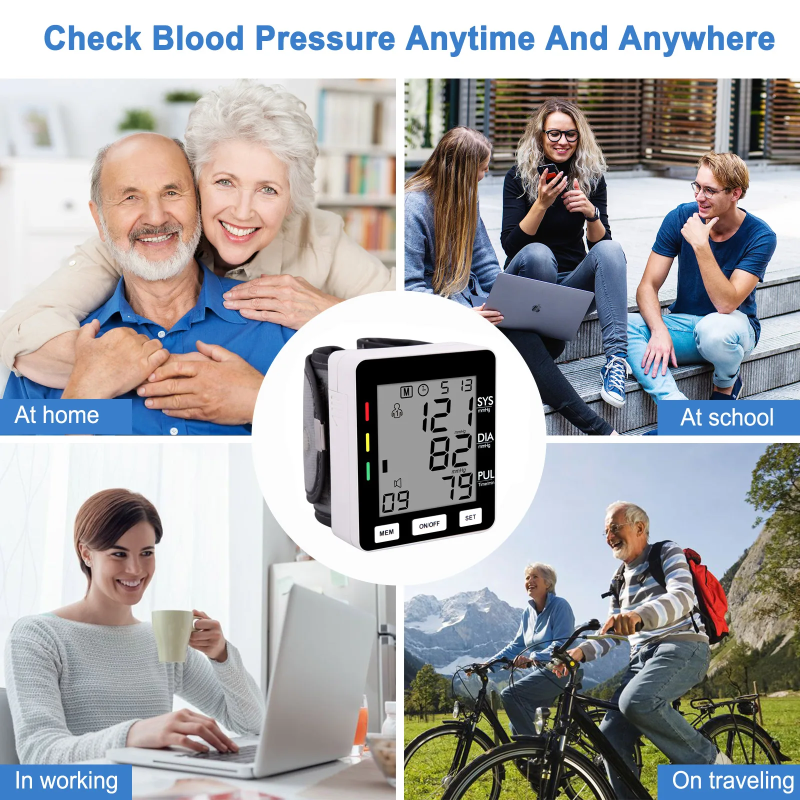 Medical CE MDR approved Customized OEM Logo Printing Wrist Blood Pressure Monitor digital Sphygmomanometer
