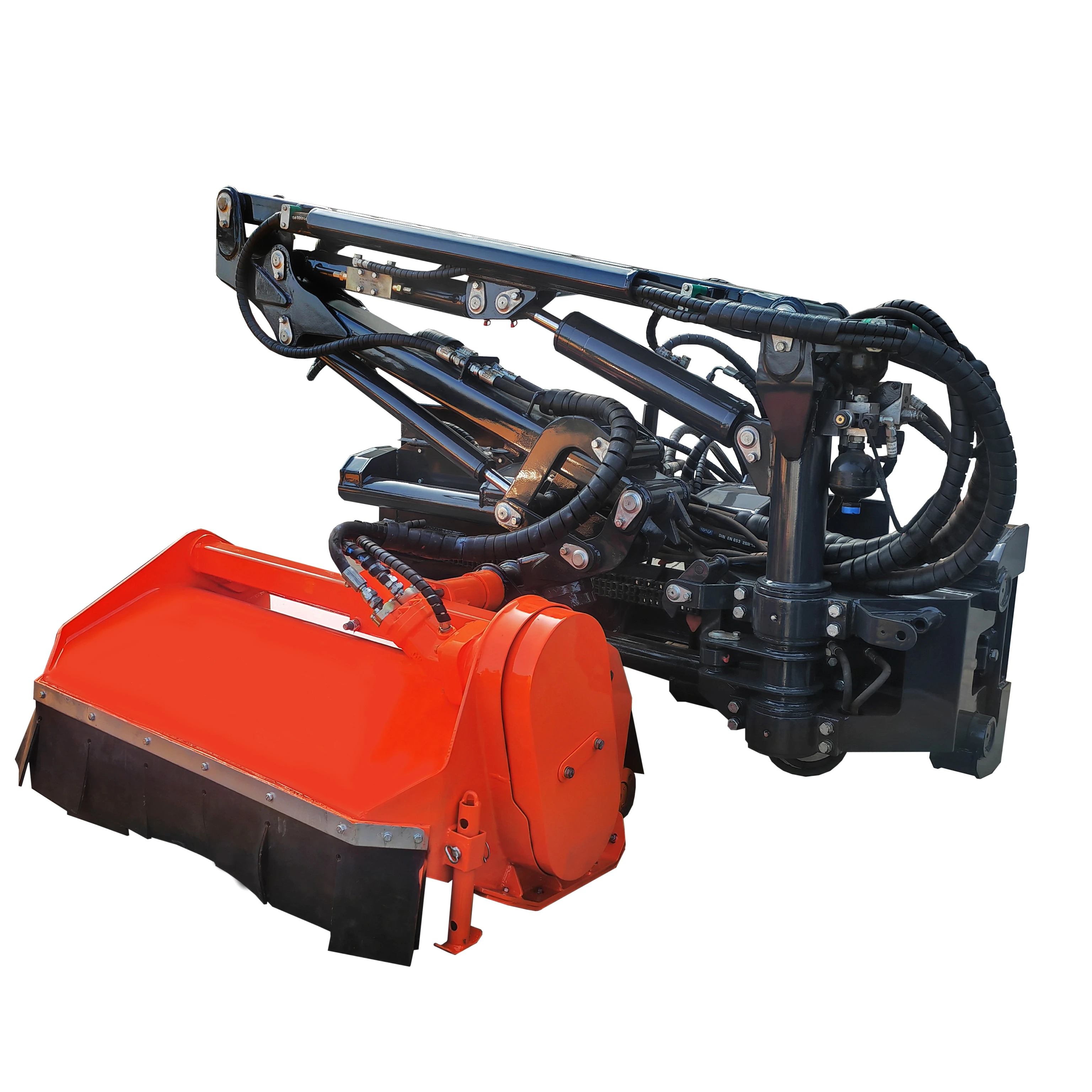 2024 HCN  Brand 052840 front / rear verge flail mower with side boom arm for skid loader / excavator / tractors