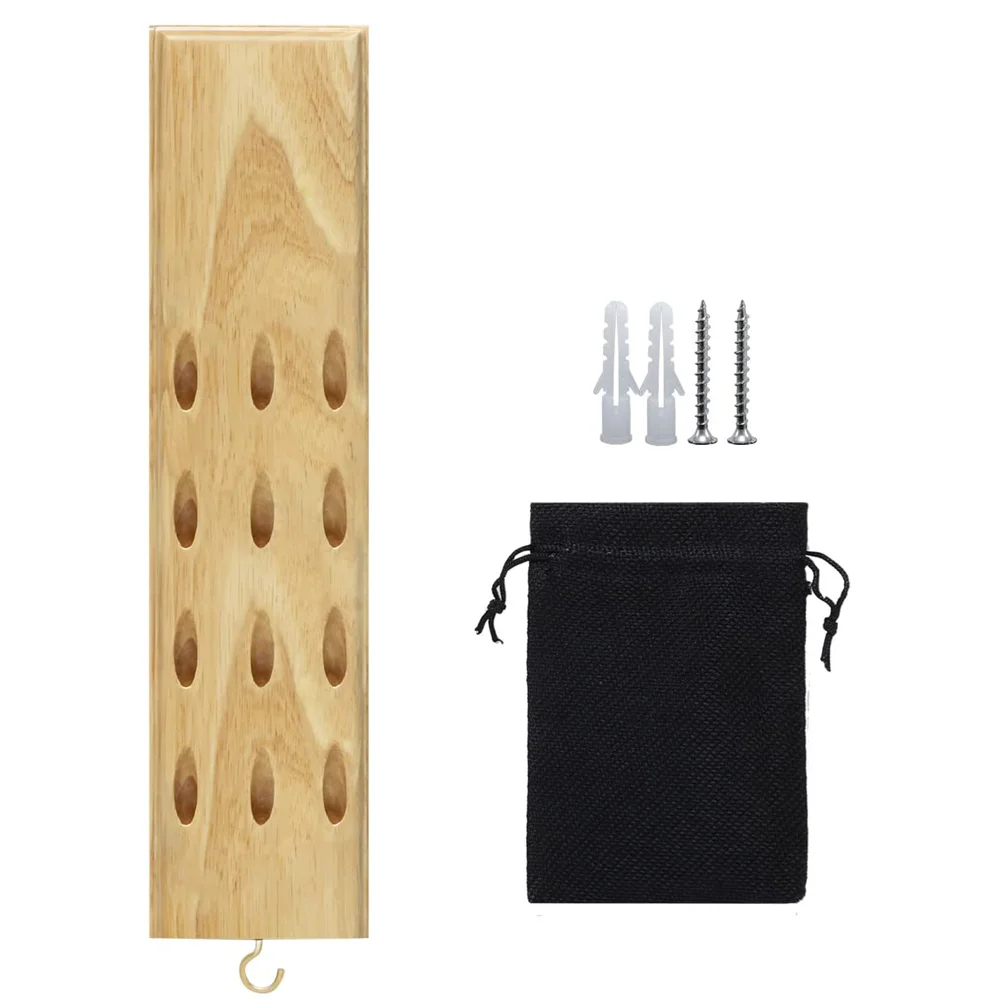 Wood Dart Display Board Stand Wood Darts Caddy Holder Wall Mounted Portable Solid Hook with Metal for Family Customize Storage