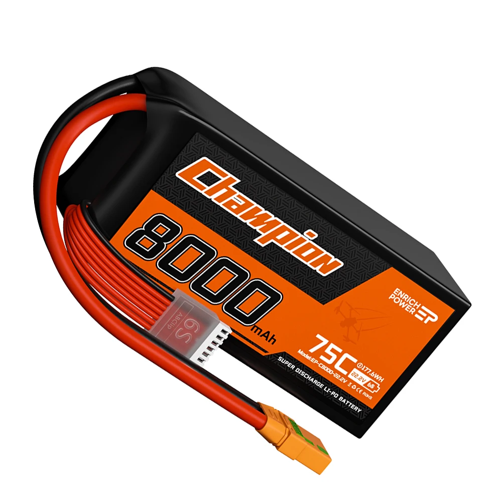 New arrive FPV Car Model Aircraft Ship Model Long Life Cycle 22.2v 8000nAh Lithium RC Lipo Battery For Drone