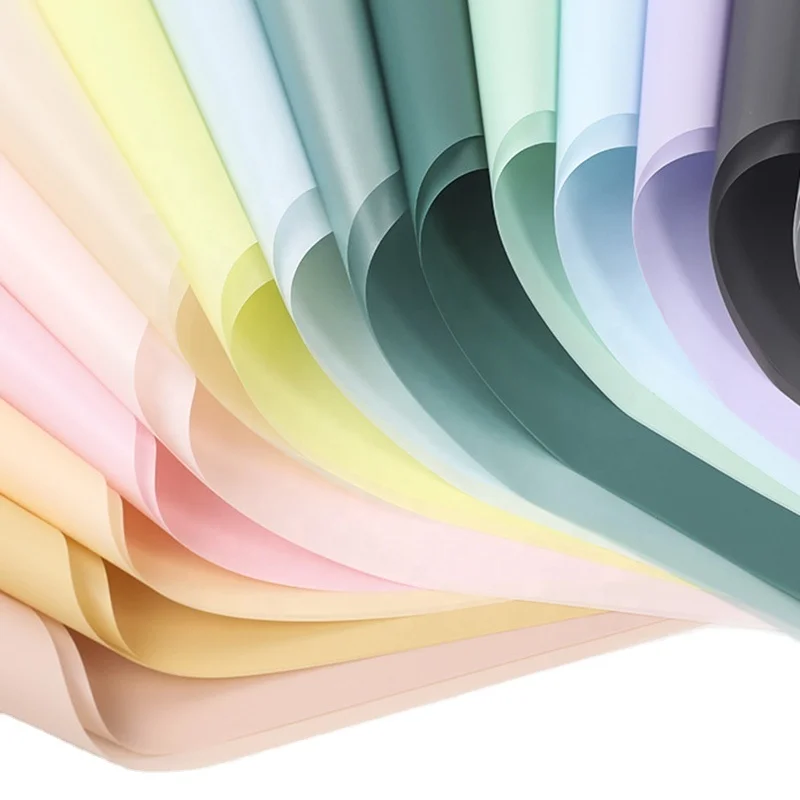Pliegos Papel Rouleau Emballage Flores Flower Packaging Waterproof Pastel Color Tissue Wrapping Paper for Flowers Branches