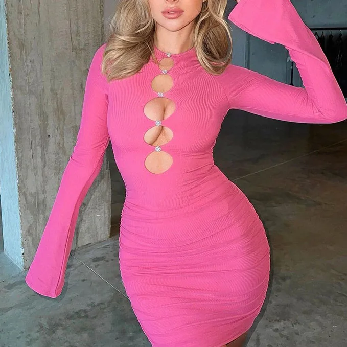 Clothing Manufacturers Custom Women Night Out Cut Out Dress