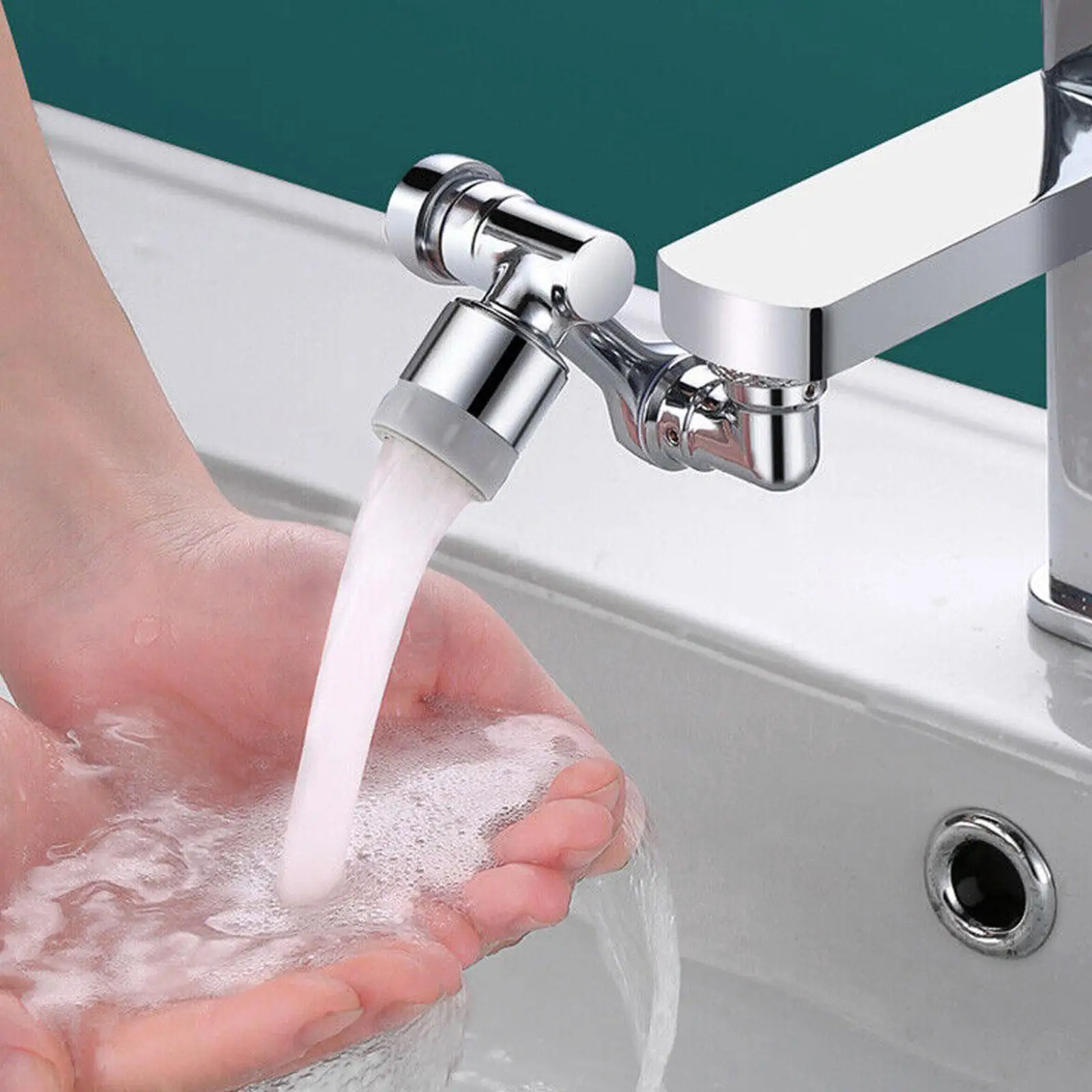 Universal 1080 Degree Swivel Robotic Arm Faucet Foldable Kitchen Sink Extension Faucet