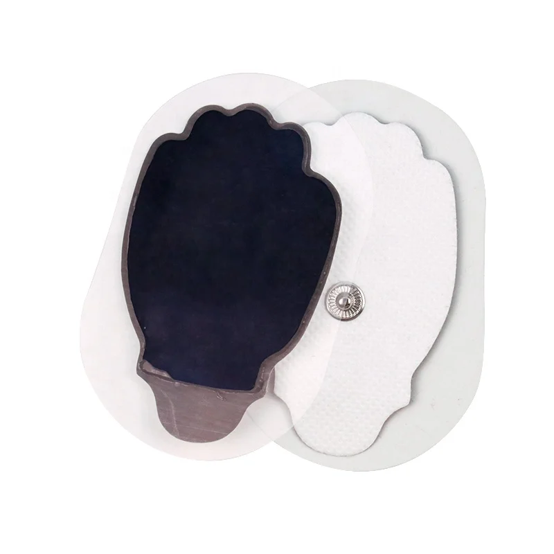 3.5mm snap-on connector ems self adhesive pad electrodes replacement tens unit pads