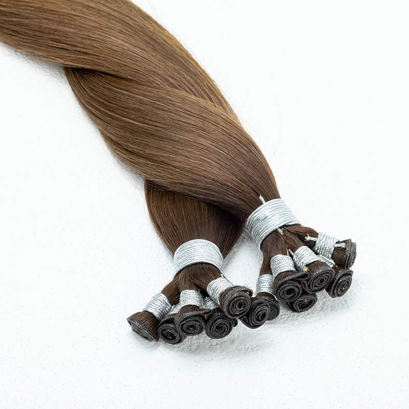 Hot Sale Genius Weft Can Be Cut Cuticle Aligned Genius Weft Hair Extensions Russian Hair