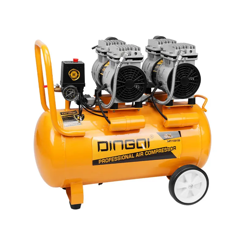 DingQi  0.8Mpa 50L 1600W Oil Free Industrial High Pressure Electric Air Compressor