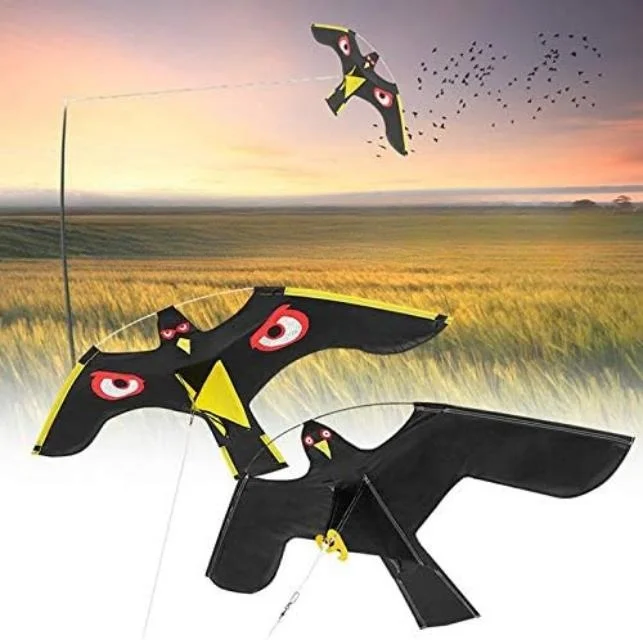 Chinese Manufacturer Supply Farmland Flying Reflective Eyes Bird Repelling Eagle Bird Scarer Hawk Kite