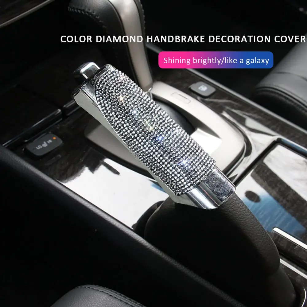 Best Selling Car Interior Accessories Universal Decoration Bling Handbrake Cover Gear Protective Cover