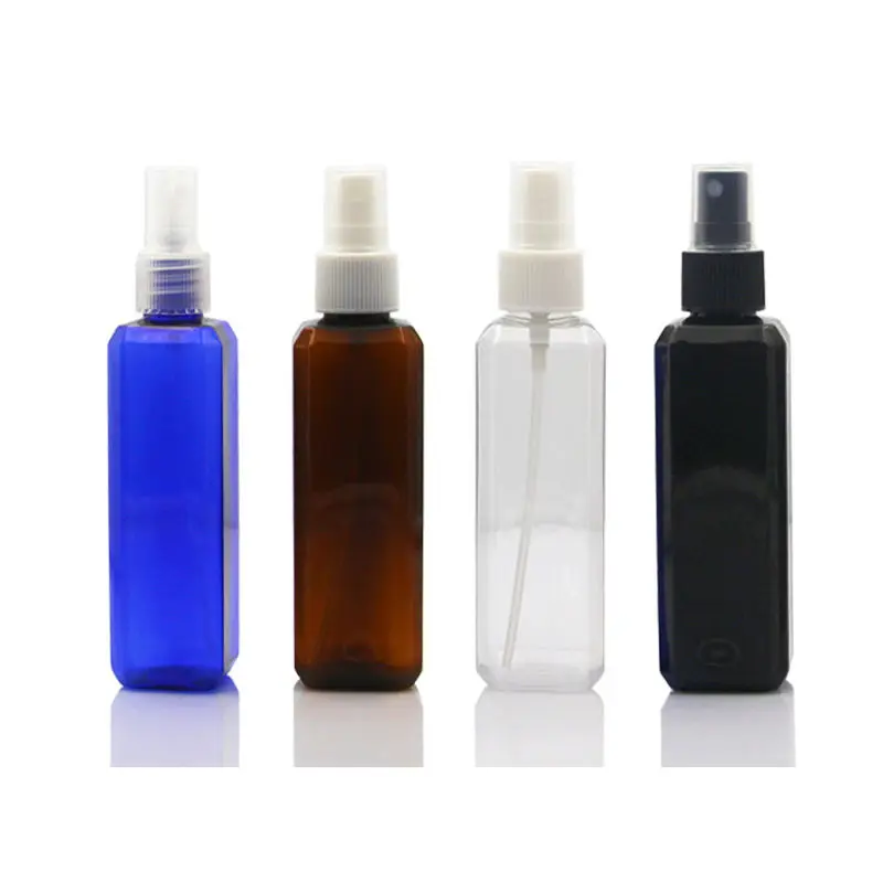 100ml Empty Spray Pump Plastic Bottle With Gold Aluminum Collar  Perfume Cosmetic PET Bottle Container