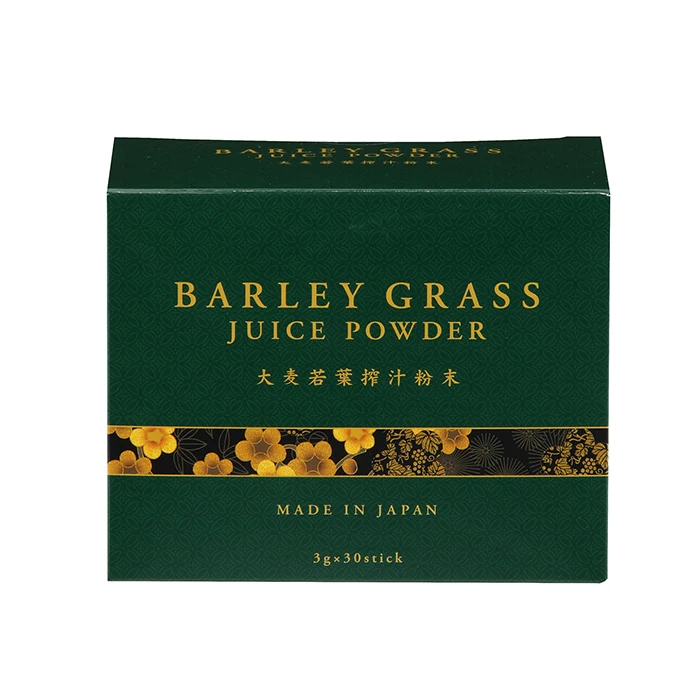Natural source cold press method green barley grass juice organic